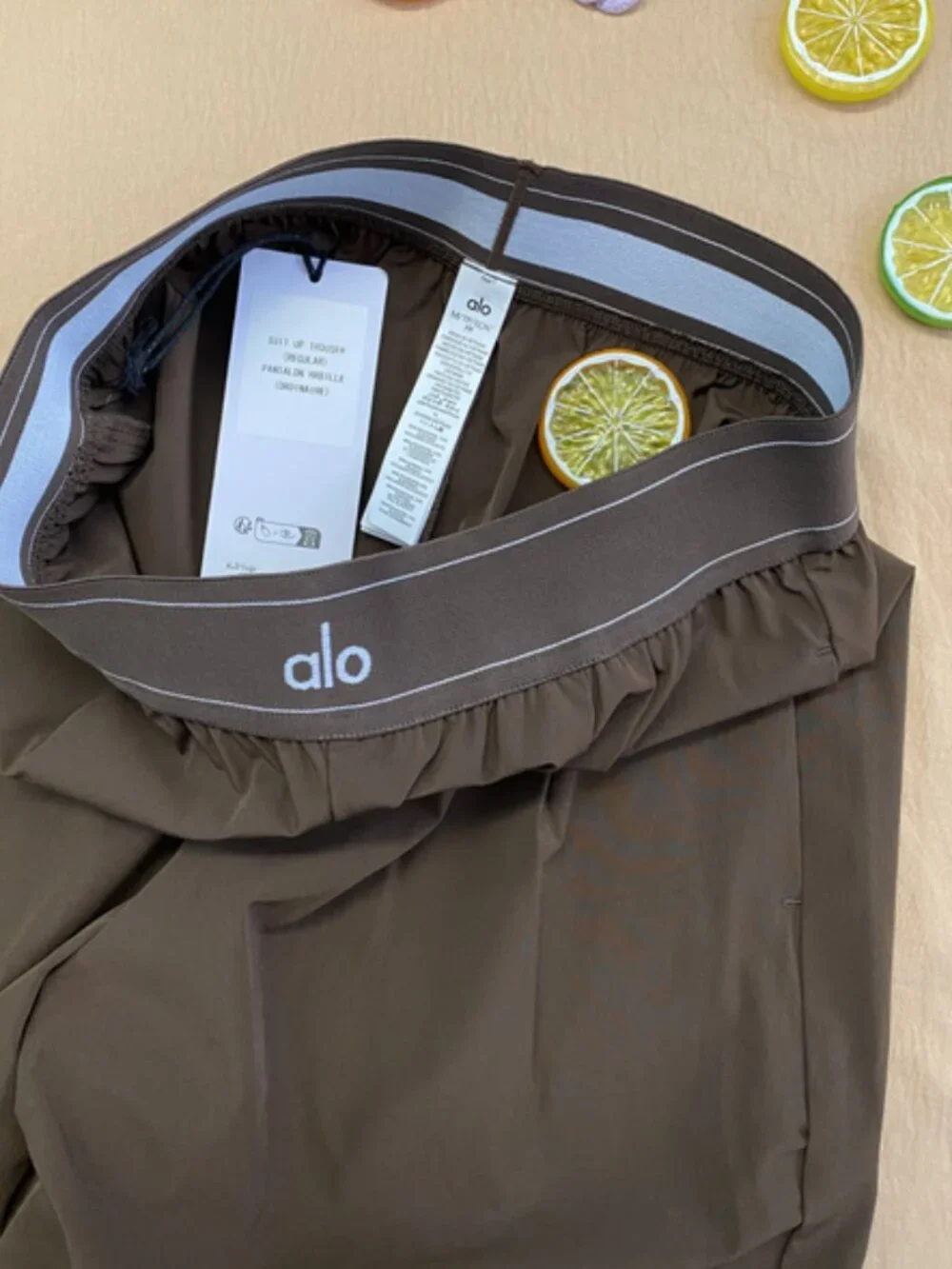 ALO Yoga Suit Up Brown Relaxed Fit Trouser😘Elevated Casual👑Must-Have